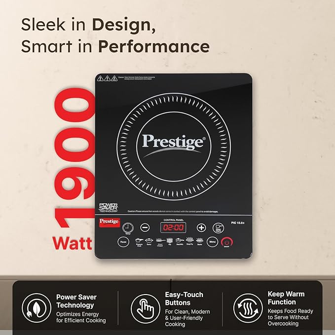Prestige PIC 15.0 Plus 1900 Watts Induction Cooktop