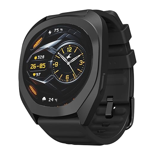 Fastrack Cosmix 1.32" AMOLED Display Metal Case Smart Watch with Heart Rate Monitor