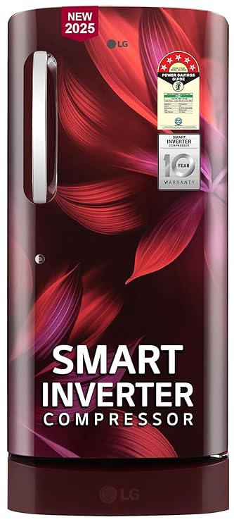 LG 210 L, 5 Star, Smart Inverter Compressor, Direct Cool Single Door Refrigerator